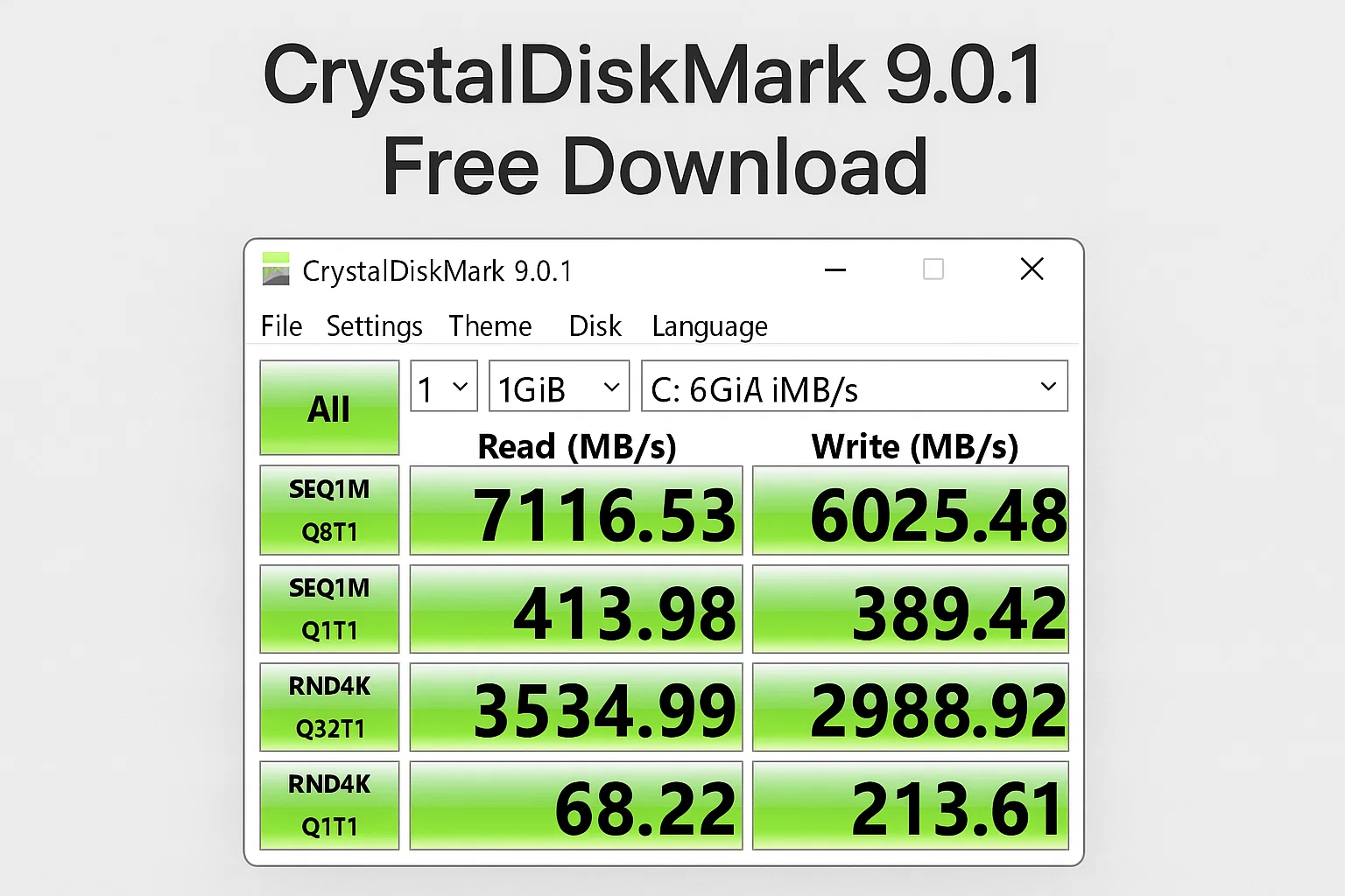 CrystalDiskMark 9.0.1 Free Download