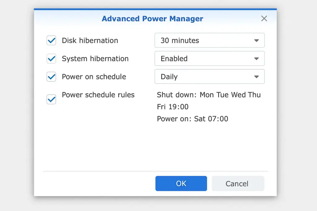 Advanced Power Manager for Synology NAS – Smart Energy Saving 1 1 Advanced Power Manager